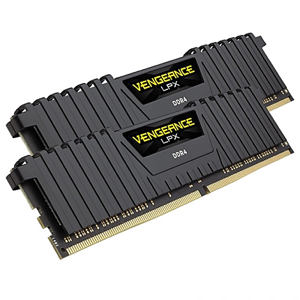 Corsair 16GB (2 x 8GB) DDR4 DRAM 3200MHz C16-18-18-36 Vengeance LPX Memory Kit - Black