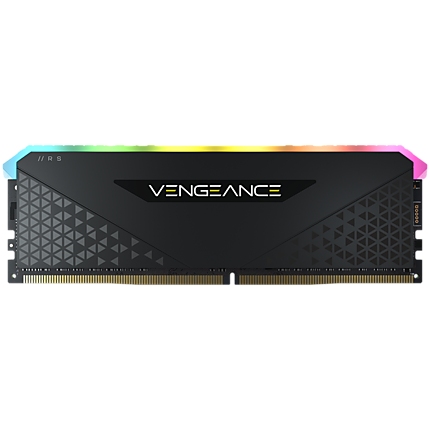 Corsair DDR4, 3200MHz 16GB 1x16GB Dimm, Unbuffered, 16-20-20-38, XMP 2.0, Vengeance RGB RS, RGB LED, Black PCB, 1.35V, for AMD Ryzen & Intel