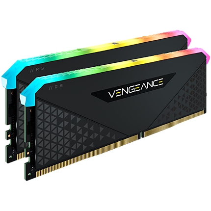 Corsair DDR4, 3600MHz 32GB 2x16GB DIMM, Unbuffered, 18-22-22-42, XMP 2.0, VENGEANCE RGB RS Heatspreader, RGB LED, 1.35V, for AMD Ryzen & Intel XMP