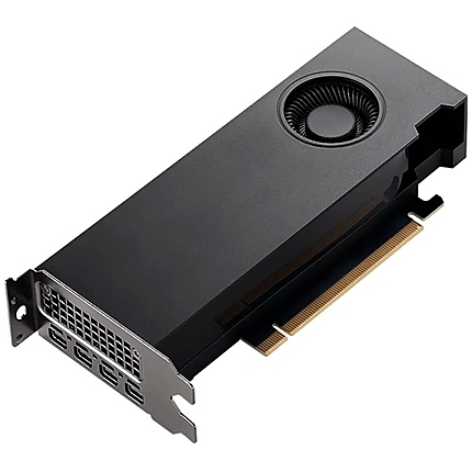 PNY GPU NVIDIA A2000 VCNRTXA2000-PB 6GB GDDR6 192-bit, 4x mDP, 1x mDP to DP adaptor, LP bracket