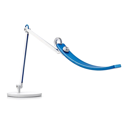 BenQ (CW+WW) WiT e-Reading Desk Lamp Light Source Dual Color LED, Color Rendering Index >95, Center Illuminance 1600 lux (Height 45cm), Color Temperature 2700K ~ 5700K, Lighting Coverage (At 500 Lux) 90cm (width), Aluminum alloy, Zinc alloy, BLUE