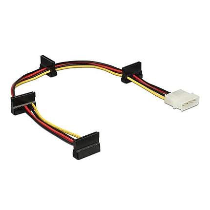 Кабел Power Molex 4 Pin  > 4 x SATA 15 Pin, 40cm