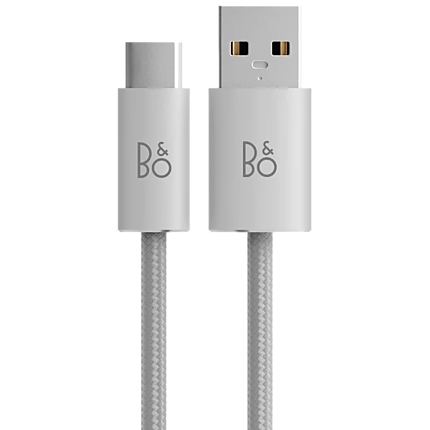 USB-C Cable, 2m, Fabric White (1 pack -  8 pcs)