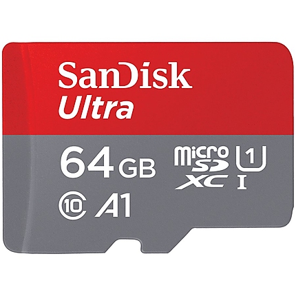 SanDisk_Ultra microSDXC_64GB + SD Adapter_120MB/s  A1 Class 10 UHS-I