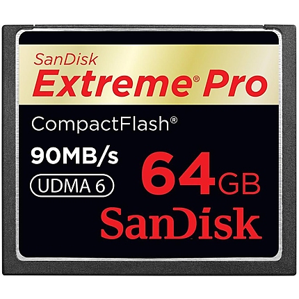 SanDisk Extreme Pro CF 160MB/s 64 GB VPG 65, UDMA 7; EAN: 619659102463