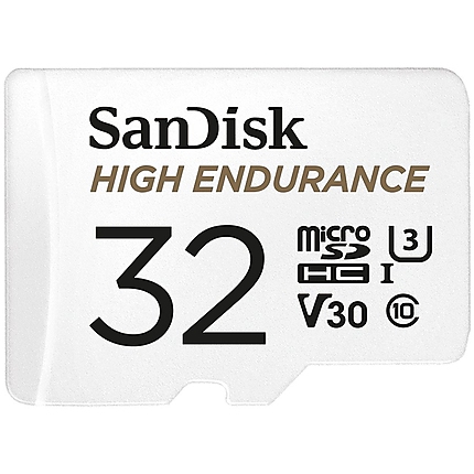 SANDISK 32GB MAX ENDURANCE microSDHC Card with Adapter