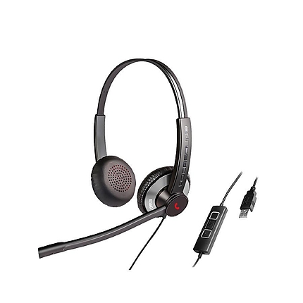 Слушалки с микрофон Addasound EPIC 512 Duo, UC, черни,USB