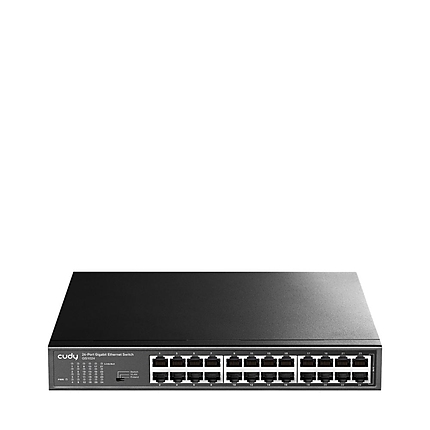 Суич Cudy GS1024, 24 портов, 10/100/100, Auto-MDI/MDIX, за 19" rack