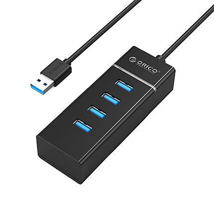 Orico хъб USB3.0 HUB 4 port black - W6PH4-U3-V1-BK