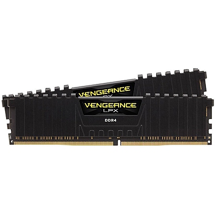 DDR4, 3600MHz 16GB 2 x 8GB DIMM, Unbuffered, 16-19-19-36,  XMP 2.0 Vengeance LPX Black, 1.35V