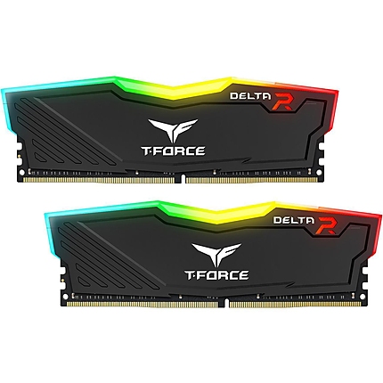 Памет Team Group T-Force Delta RGB Black DDR4 - 16GB (2x8GB) 3600MHz CL18-22-22-42 1.35V