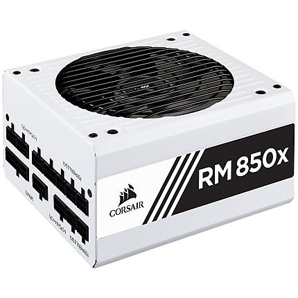 CORSAIR RMx White Series RM850x — 850 Watt 80 PLUS Gold Certified Fully Modular PSU (EU)