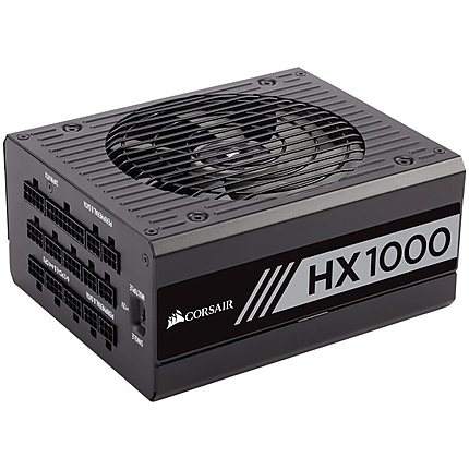 CORSAIR HX Series HX1000 — 1000 Watt 80 PLUS Platinum Certified Fully Modular PSU (EU)