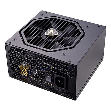 COUGAR GX-S 550, 550W, 80 Plus Gold, Flawless Operation at 40°C, Compact PSU Size: for All PC Cases, Single +12V DC Source, Optimized Over Current Protection