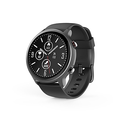 Смарт часовник Hama Fit Watch 6910, 1.28", GPS, Пулс, Кислород в къвта, Водоустойчив, Черен