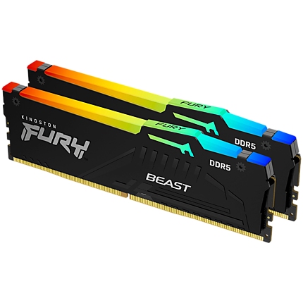 KINGSTON DRAM 32GB 6000MT/s DDR5 CLXX DIMM (Kit of 2) FURY Beast RGB EAN: 740617330731