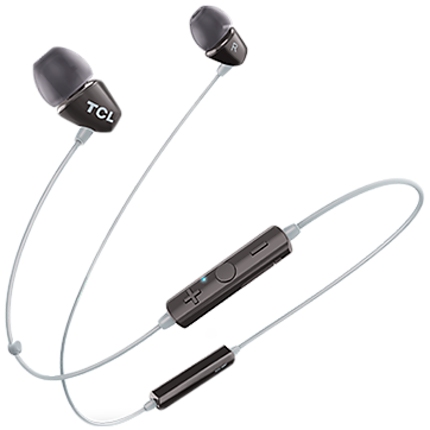 TCL In-ear Bleutooth Headset, Frequency of response: 10-22K, Sensitivity: 105 dB, Driver Size: 8.6mm, Impedence: 16 Ohm, Acoustic system: closed, Max power input: 20mW, Connectivity type: Bluetooth only (BT 4.2), Color Phantom Black