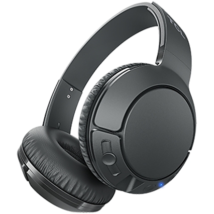 TCL On-Ear Bluetooth Headset, Strong BASS, flat fold, Frequency: 10-22K, Sensitivity: 102 dB, Driver Size: 32mm, Impedence: 32 Ohm, Acoustic system: closed, Max power input: 30mW, Connectivity type: Bluetooth only (BT 4.2), Color Shadow Black