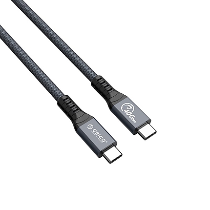 Orico кабел Cable Thunderbolt 4 / USB4 - Type-C to Type-C 40Gbps PD100W 2.0m Grey - TBZ4-20-GY