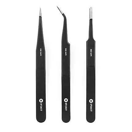 Инструмент iFixit Precision Tweezer Set PRO комплект от 3 прецизни пинсети