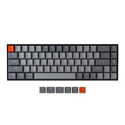 Геймърска Механична клавиатура Keychron K6 Hot-Swappable 65% Gateron Red Switch RGB LED ABS