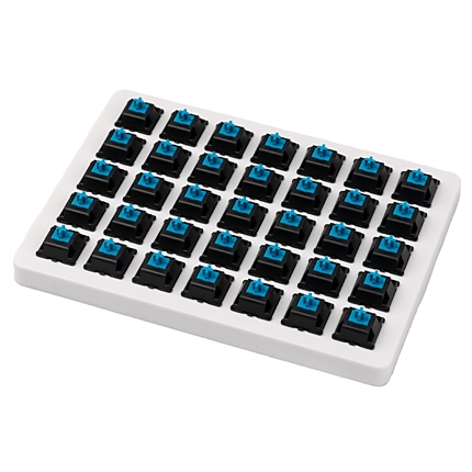 Суичове за механична клавиатура Keychron Cherry MX, Blue, Switch Set 35 броя