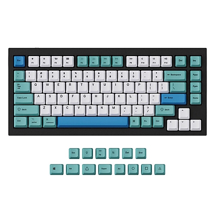 Капачки за механична клавиатура Keychron Iceberg 96-Keycap Set PBT Dye-Sub US Layout