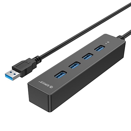 Orico хъб USB3.0 HUB 4 port black - W8PH4-U3-BK