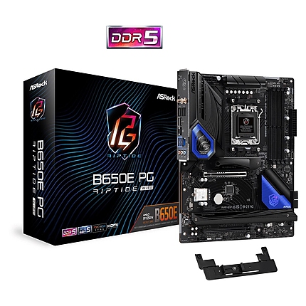 Дънна платка ASROCK B650E PG RIPTIDE WiFi, Socket AM5, ATX, 4xDDR5