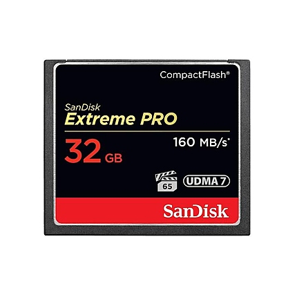 Карта памет SANDISK Extreme PRO, CompactFlash, 32GB VPG-65, 160 Mb/s