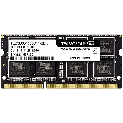 Памет Team Group Elite DDR3L - 8GB, 1600 mhz, CL11-11-11-28 1.35V