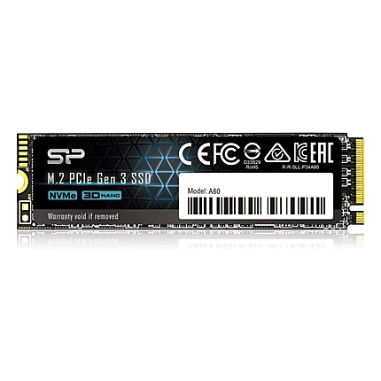 Solid State Drive (SSD) Silicon Power A60 M.2-2280 PCIe Gen 3x4 NVMe 256GB