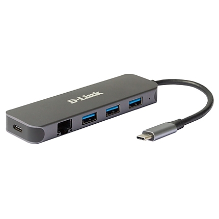 D-Link 5-in-1 USB-C Hub with Gigabit Ethernet/Power Delivery