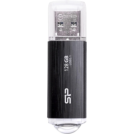 USB памет SILICON POWER Blaze B02, 128GB, USB 3.2 Gen 1, Черен