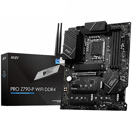 MSI PRO Z790-P WIFI DDR4, Socket 1700, Dual Channel DDR4 5333+MHz, 3x PCIe x16 slot, 4x M.2 slot, 1x HDMI, 2x USB 3.2 Gen 1, 4x USB 2.0, 1x USB 3.2 Gen 2, 7.1 HD Audio, 2.5Gbps LAN, 3Y