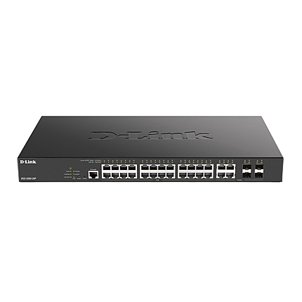 D-Link 24-port PoE Gigabit Managed Switch + 4 Combo 1000BaseT/SFP