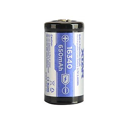 Акумулаторна батерия CR-123 LiIon  3,7V 16340 650mAh XTAR