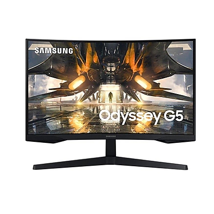 Монитор Samsung LS27AG550A 27" Odyssey G55A, VA Curved, QHD 2560x1440 , 165 Hz, 1 ms, HDR10, AMD FreeSync, DP, HDMI, Black