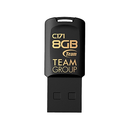 USB памет Team Group C171, 8GB, USB 2.0, Черен