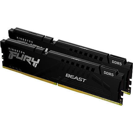 Памет Kingston FURY Beast Black 16GB(2x8GB) DDR5,4800MHz, CL38, KF548C38BBK2-16