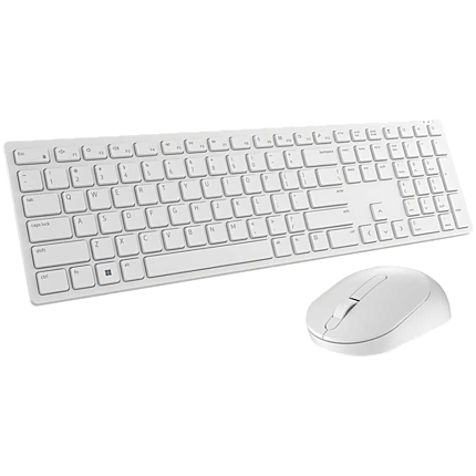 Dell Pro Wireless Keyboard and Mouse - KM5221W - US International (QWERTY) - White