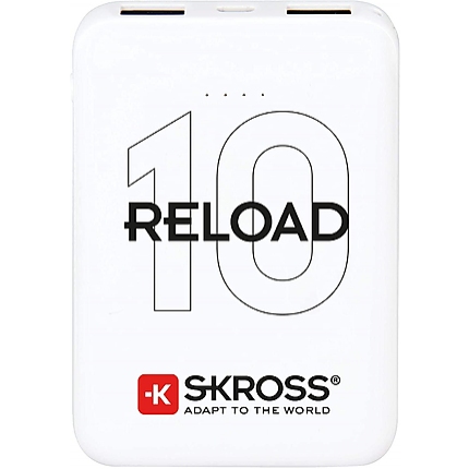 Външна батерия SKROSS RELOAD 10, 10000 mAh, Бял