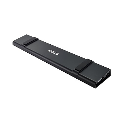 Asus USB3.0 HZ-3B DOCKING STATION, 4xUSB 3.0, MIC, Audio out, DVI-I, HDMI, GLAN, USB 3.1 Gen 1 Type-C, Kensington lock, Black