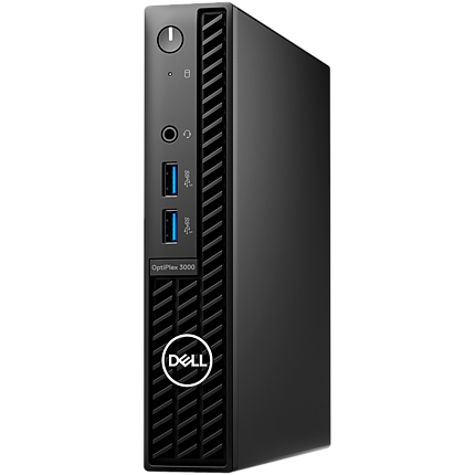 Dell OptiPlex 3000 MFF, Intel Core i3-12100 (4 Cores, 12MB, 8T, 3.3GHz to 4.3GHz, 60W), 8GB (1x8GB) DDR4, 256GB SSD, Integrated Graphics, DVD RW, Mouse + BG KBD, Ubuntu, 3Y ProSupport