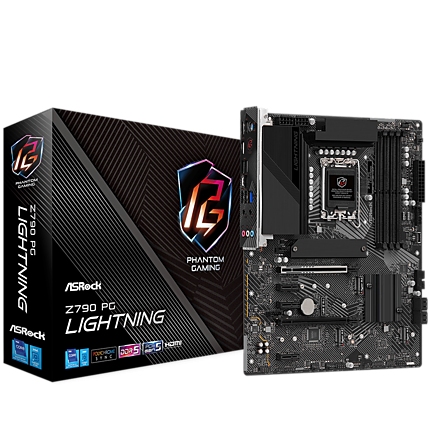 ASROCK MB Desktop Z790 PG Lightning/D4 (S1700, 4x DDR5, 1x PCIe 4.0 x16, 1x PCIe 5.0 x16, 3x PCIe 3.0 x1, 4x Hyper M.2, 4x SATA3 6.0Gb/s, RAID 0,1,5,10, 2x USB-C, 10x USB 3.2, 3x USB 2.0, 1x RJ-45 2.5GB, 1x HDMI, ATX