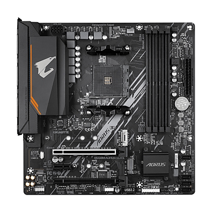 Дънна платка GIGABYTE B550M AORUS ELITE Socket AM4, 4 x DDR4, RGB Fusion 2.0