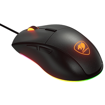 COUGAR Minos EX, Gaming Mouse, PAW3309 Optical gaming sensor, RGB Lightning, 6400 DPI, 1000Hz Poling rate, 20M gaming switches, 1.8m Cable length, 89g.