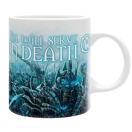 Чаша ABYSTYLE WORLD OF WARCRAFT - Lich King - subli, 320 ml, Бял