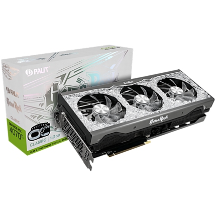 Palit GeForce RTX 4070Ti GameRock Classic 12GB GDDR6X, 192 bit, 1x HDMI 2.1, 3x DP 1.4a, 3 Fan, 1x 16-pin power connector, 750W, NED407T019K9-1046G