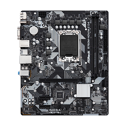 Дънна платка ASRock B760M-HDV M.2, LGA1700, DDR4, ATX